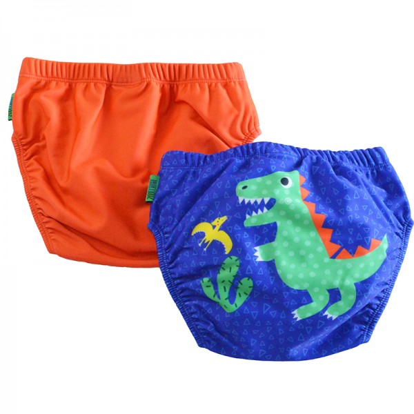 Zoocchini Μαγιώ Πάνα (2pcs Σετ) – Dinosaur - 12-24m
