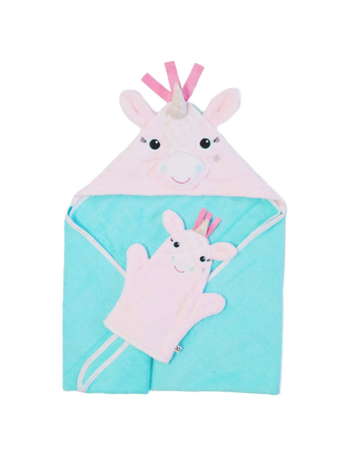Zoocchini Hooded Baby Bath Towel Multicolour
