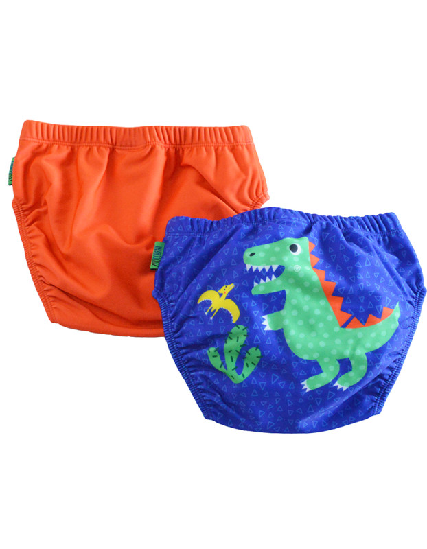 Zoocchini Μαγιώ Πάνα (2pcs Σετ) – Dinosaur