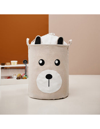 Sipo Children's Folding Laundry Basket made of Fabric Beige 35x35x45cm 1pcs