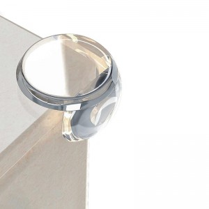 Στρογγυλά προστατευτικά γωνιών Διάφανα 12τμχ