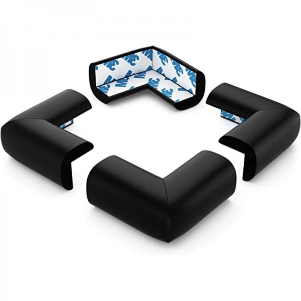 Αφρώδη προστατευτικά για γωνίες Μαύρο 4τμχ