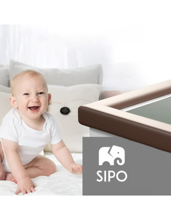 Sipo Padded Edge Guards with Sticker made of Plastic in Brown Color 200εκ. 1pcs