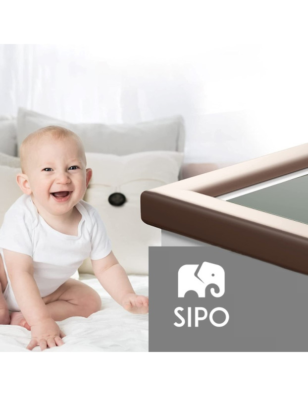 Sipo Padded Edge Guards with Sticker made of Plastic in Brown Color 200εκ. 1pcs