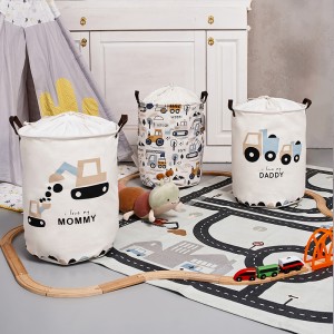 Sipo Laundry Basket Fabric Folding 35x35x45cm Gray