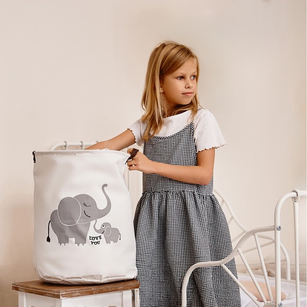 Sipo  Πολυχρηστικό Καλάθι με κορδόνι Ελεφαντάκι 43 L