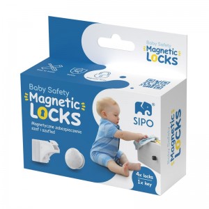 Μαγνητική ασφάλεια συρταριών/ντουλαπιών 4τμχ