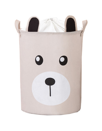 Sipo Children's Folding Laundry Basket made of Fabric Beige 35x35x45cm 1pcs