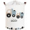 Sipo Laundry Basket Fabric Folding 35x35x45cm Gray