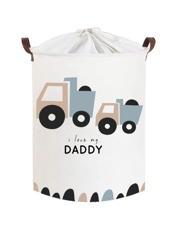 Sipo Laundry Basket Fabric Folding 35x35x45cm Gray