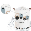 Sipo Laundry Basket Fabric Folding 35x35x45cm Gray