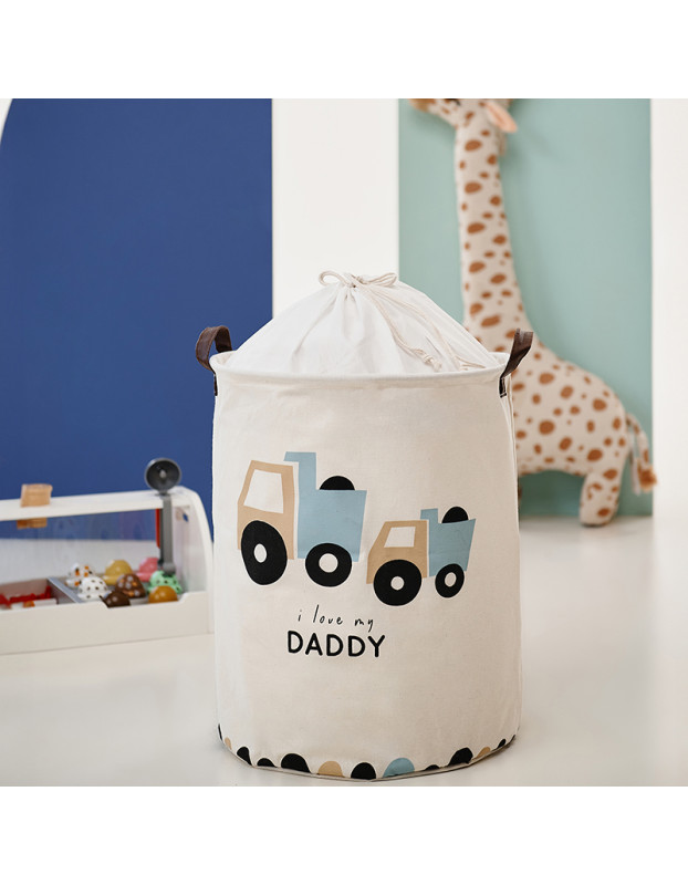 Sipo Laundry Basket Fabric Folding 35x35x45cm Gray
