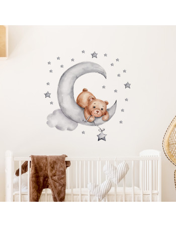 Sipo Wall sticker Teddy Bear Moon