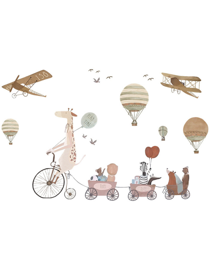 Sipo Wall sticker Giraffe and Friends