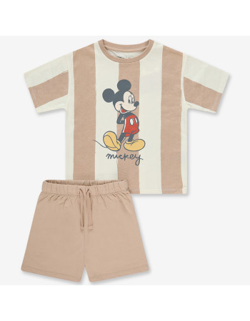 Minene – Disney Σετ Μπλούζα | Σορτς Μπεζ Ριγέ (2-8 ετών) - 4-5 ΕΤΩΝ  |  2414000394004