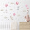 Sipo Wall sticker Bunny Balloons Pink  |  SIP-WS63028