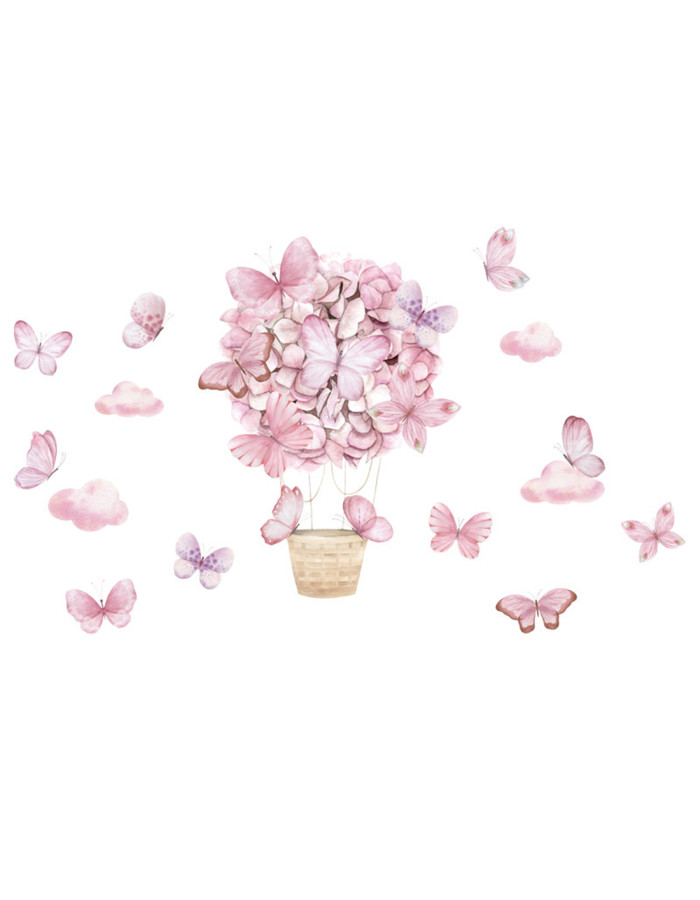 Sipo Wall sticker pink butterflies