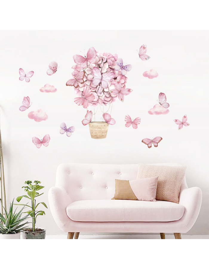 Sipo Wall sticker pink butterflies