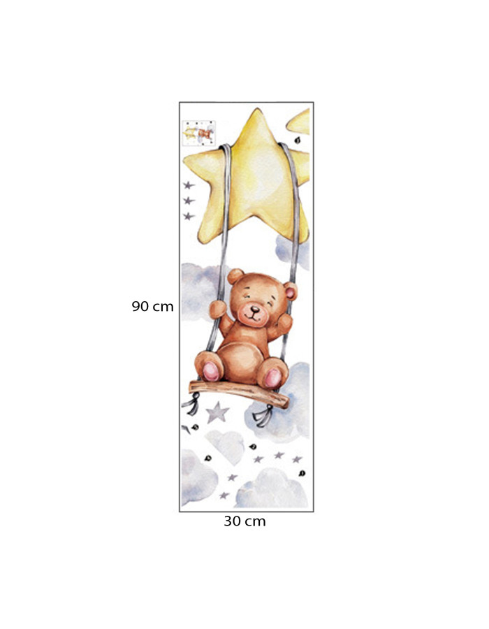 Sipo Wall sticker Bear on Swing