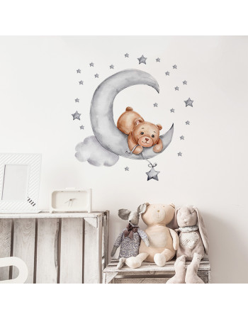 Sipo Wall sticker Teddy Bear Moon