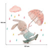 Sipo Wall sticker bunny onskateboard