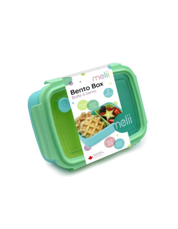 Melii – Bento 2 θέσεων 880ml - Lime-Mint-Blue