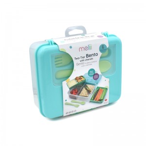 Melii – Διώροφο Bento - Lime-Mint-Blue