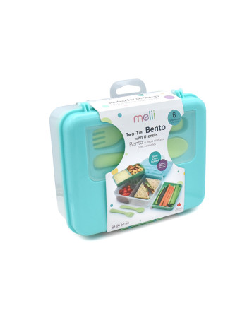 Melii – Διώροφο Bento - Lime-Mint-Blue