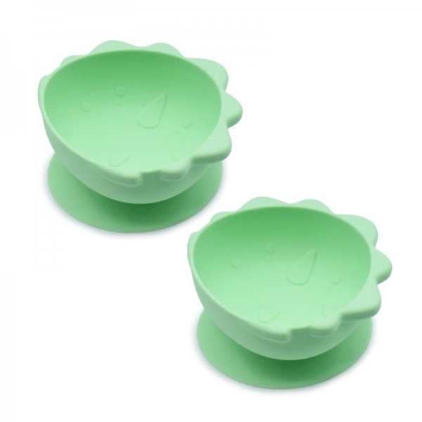 Melii – Μπολ Σιλικόνης με βεντούζα Dino 2 τεμ