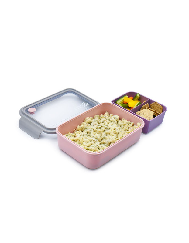 Melii Plastic Kids Food Container 1.25lt Lilac