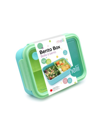 Melii – Bento 3 θέσεων 1250ml - Lime-Mint-Blue