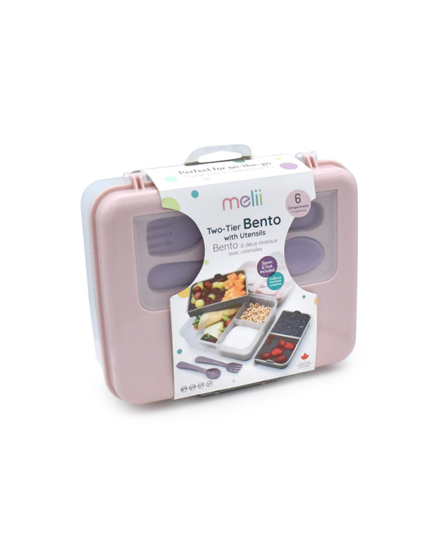 Melii – Διώροφο Bento - Pink-Purple