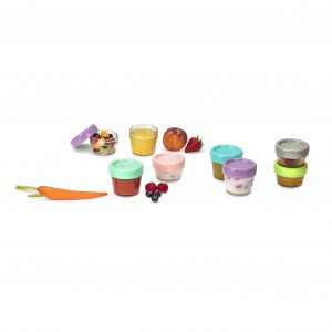 Melii – Glass Baby Food Containers (60 ml set of 6   120 ml set of 6)
