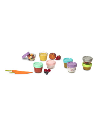 Melii – Glass Baby Food Containers (60 ml set of 6   120 ml set of 6)