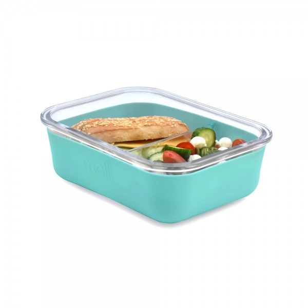 Melii – Glass Bento με θήκη σιλικόνης (740ml set of 1) – blue