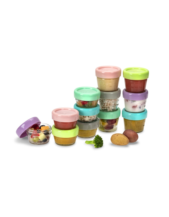 Melii – Glass Baby Food Containers (60 ml set of 6 120 ml set of 6) Melii – Glass Baby Food Containers (60 ml set of 6 120 ml set of 6)
