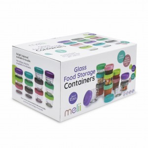 Melii – Glass Baby Food Containers (60 ml set of 6   120 ml set of 6)