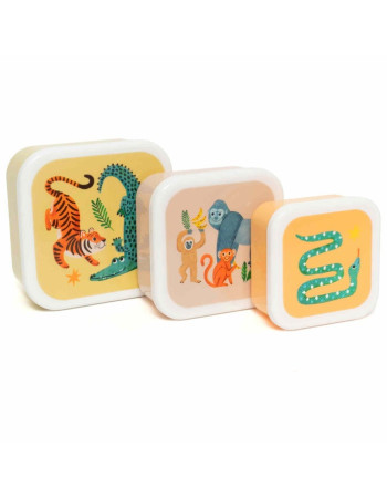 Petit Monkey – Lunch Box Set Upside Down Animals  |  PTM-LB56