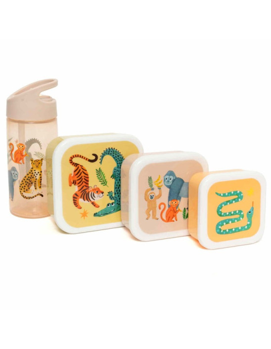 Petit Monkey – Lunch Box Set Upside Down Animals