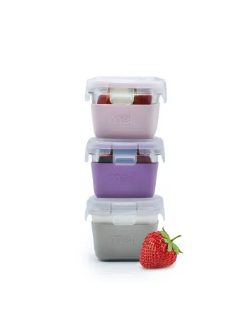 Melii Microwave Glass Lunch Box Multicolour 3pcs