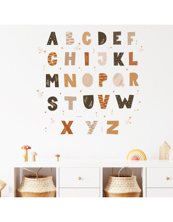 Sipo wall stickers Boho Alphabet