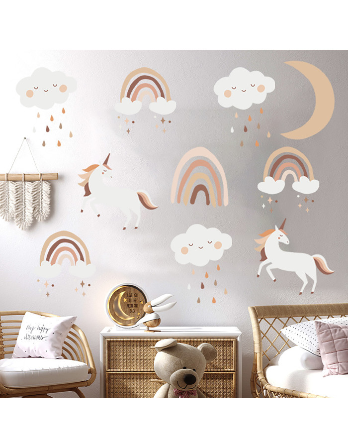 Sipo wall stickers Boho Rainbow Unicorn