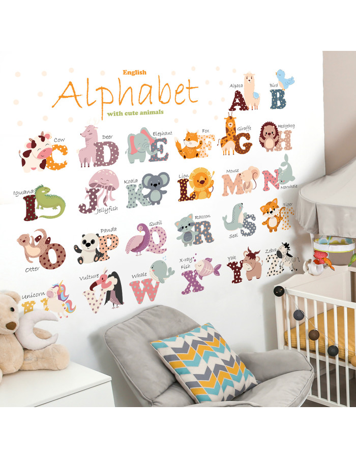 Sipo wall stickers Animal Alphabet