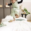 Meyco Υπνόσακος με πόδια Slub – soft green (9 μηνών-5 ετών) - 80cm
