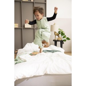 Meyco Υπνόσακος με πόδια Slub – soft green (9 μηνών-5 ετών) - 80cm