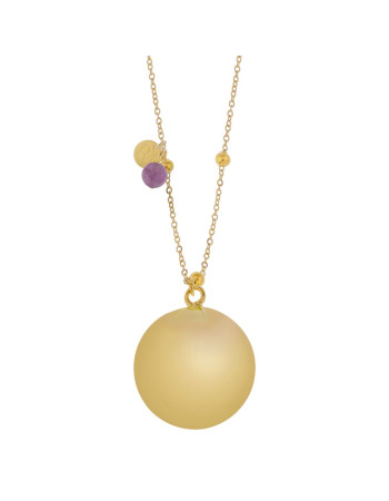 ProudMama Bola Olivia Gold Chain Αμέθυστος  |  PM-660