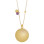 ProudMama Bola Olivia Gold Chain Αμέθυστος  |  PM-660