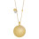 ProudMama Bola Olivia Gold Chain Γκρι Aχάτης
