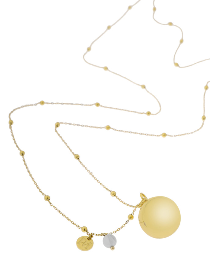 ProudMama Bola Olivia Gold Chain Αμέθυστος  |  PM-660