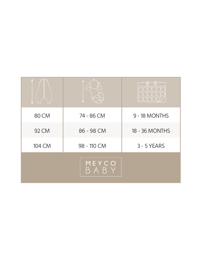 Meyco – 100% Βαμβακερός Υπνόσακος με ποδαράκια και μανίκια Penguin - 104cm